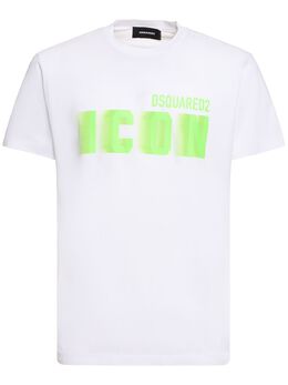 DSQUARED2: Хлопковая футболка  Icon