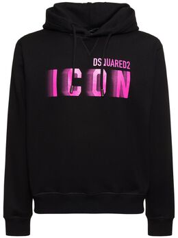 DSQUARED2: Толстовка  Icon с капюшоном