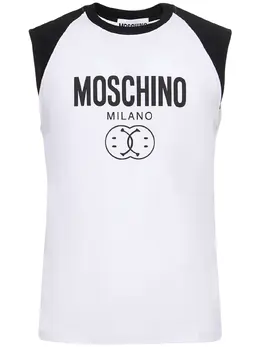 MOSCHINO: Майка с принтом 