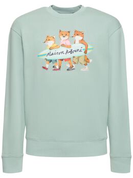 MAISON KITSUNÉ: Свитшот с воротником 