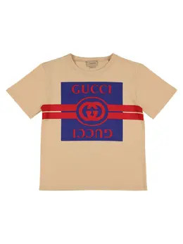 GUCCI: Хлопковая футболка 