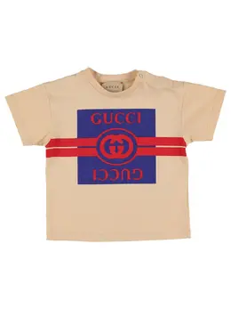 GUCCI: Хлопковая футболка 