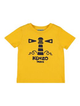 KENZO KIDS: Хлопковая футболка 