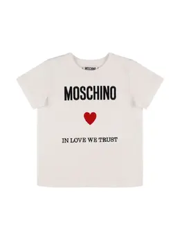 MOSCHINO: Хлопковая футболка 