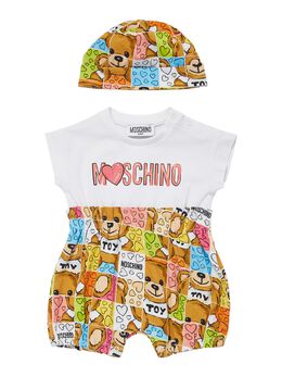 MOSCHINO: Хлопковый комбинезон 