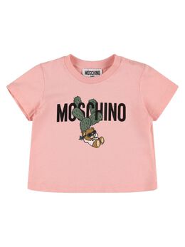 MOSCHINO: Хлопковая футболка 