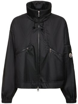 MONCLER: Пуховик в сетку 