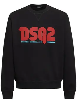 DSQUARED2: Хлопковый свитшот  Cool