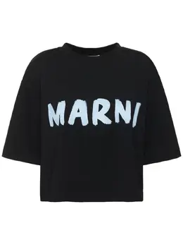 MARNI: Хлопковая футболка 