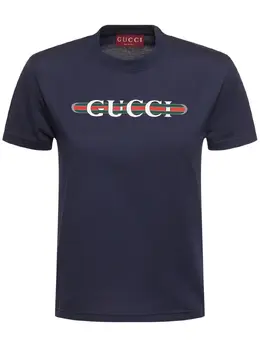 GUCCI: Хлопковая футболка 