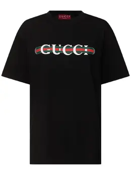 GUCCI: Хлопковая футболка 