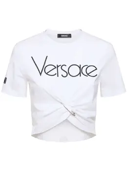 VERSACE: Белая футболка 