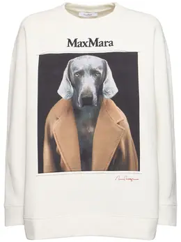 MAX MARA: Хлопковый свитшот 