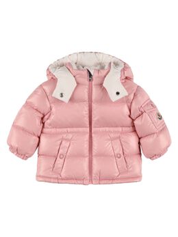 MONCLER: Розовая куртка  Maire