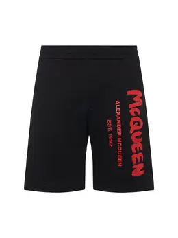 ALEXANDER MCQUEEN: Шорты  Graffiti с принтом