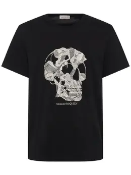 ALEXANDER MCQUEEN: Футболка  Skull с принтом