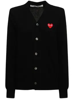 COMME DES GARÇONS PLAY: Кардиган из шерсти 