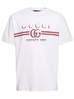 GUCCI: Хлопковая футболка 