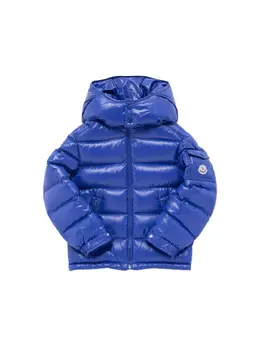 MONCLER: Голубая куртка  Maya