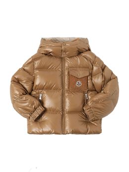 MONCLER: Бежевая куртка 