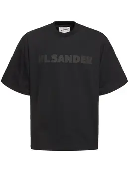 JIL SANDER: Чёрная футболка 