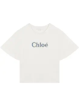 CHLOÉ: Хлопковая футболка 