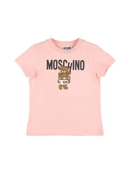 MOSCHINO: Хлопковая футболка 