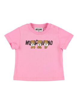 MOSCHINO: Хлопковая футболка 