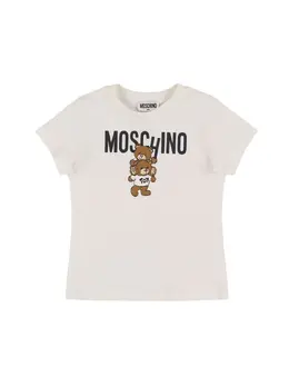 MOSCHINO: Хлопковая футболка 