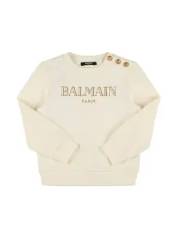 BALMAIN: Хлопковый свитшот 