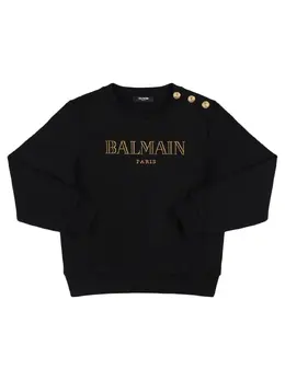 BALMAIN: Хлопковый свитшот 