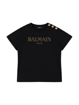 BALMAIN: Хлопковая футболка 