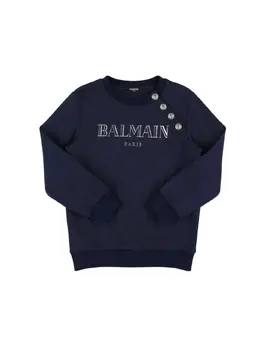 BALMAIN: Хлопковый свитшот 