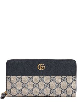 GUCCI: Бежевый кошелёк  GG Marmont