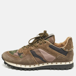 Valentino: Зелёные кроссовки  Rockrunner