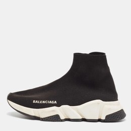 Balenciaga: Чёрные кроссовки  Speed Trainer