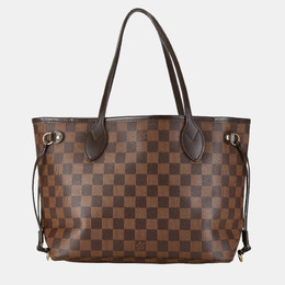 Louis Vuitton: Коричневая сумка-шоппер  Neverfull