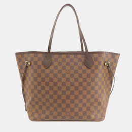 Louis Vuitton: Коричневая сумка-шоппер  Neverfull