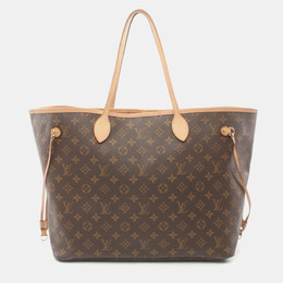 Louis Vuitton: Коричневая сумка-шоппер  Neverfull