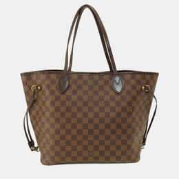 Louis Vuitton: Коричневая сумка-шоппер  Neverfull