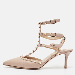 Valentino: Розовые туфли  Rockstud