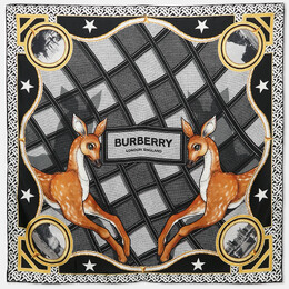 Burberry: Чёрный шарф 