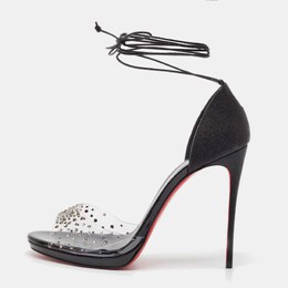 Christian Louboutin: Чёрные сандалии 