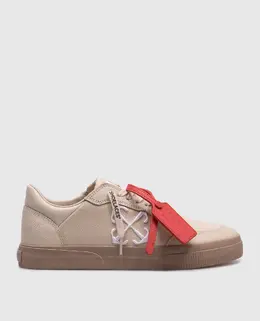 Off-White: Бежевые кроссовки  Vulcanized