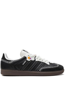 adidas: Чёрные кроссовки  Samba