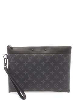 Louis Vuitton Pre-Owned: Чёрный клатч 