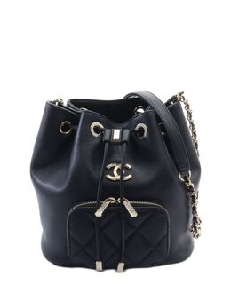 CHANEL Pre-Owned: Чёрная сумка 