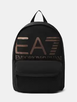 EA7 Emporio Armani: Чёрный рюкзак 