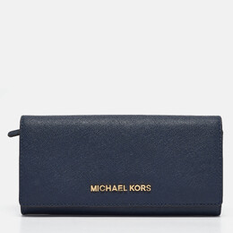 Michael Kors: Синий кошелёк  Jet Set