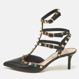 Valentino: Чёрные туфли  Rockstud